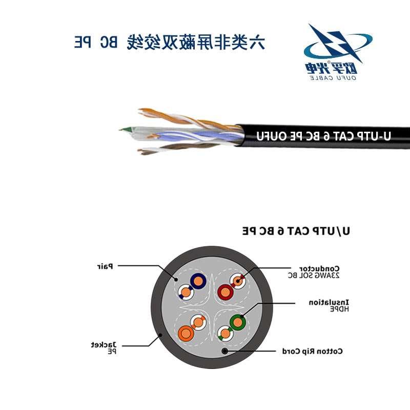 随州市U/UTP6类4对非屏蔽室外电缆(23AWG)